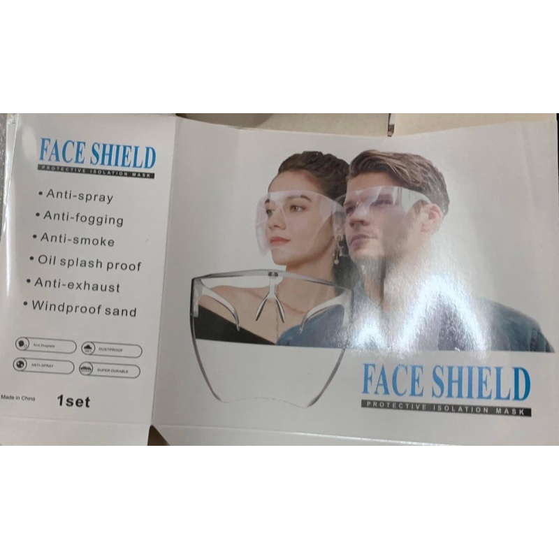 現貨～face shield透明防護面罩