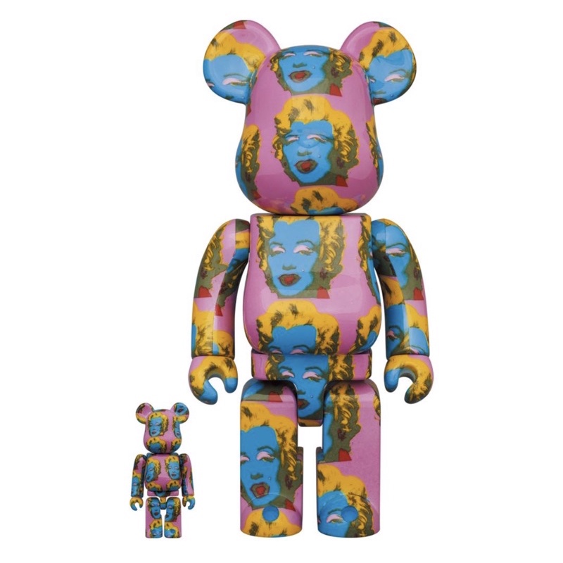 [現貨]BE@RBRICK Andy Warhol 安迪沃荷 X 瑪麗蓮夢露 MEDICOM TOY 100%&400%