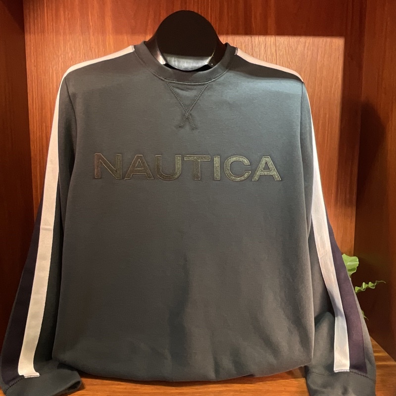 NAUTICA 美國帆船 大學T  [大水牛精品] 歐美原裝 運動衣  厚棉上衣  全新真品 圓領上衣 男服飾