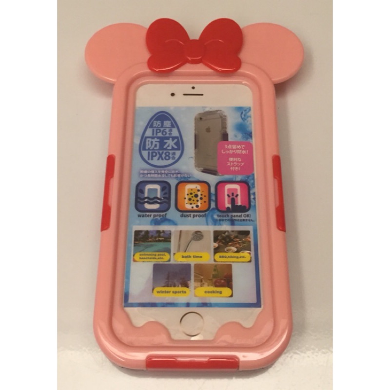 DISNEY《全新35折•拆封未用僅一個》Minnie Mouse 迪士尼米妮 iPhone6 防水防塵手機殼