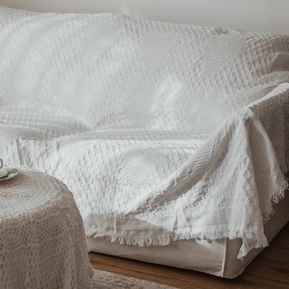 生活空間 針織紋沙發毯 蜂巢紋 居家裝飾