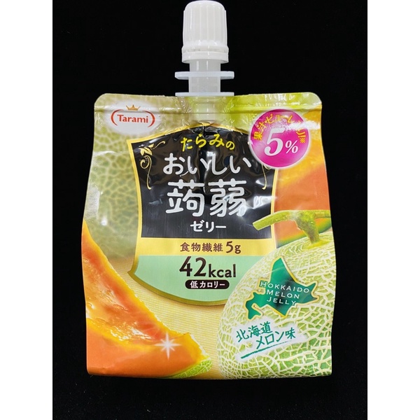 日本Tarami 低卡蒟蒻 哈密瓜果凍吸管包