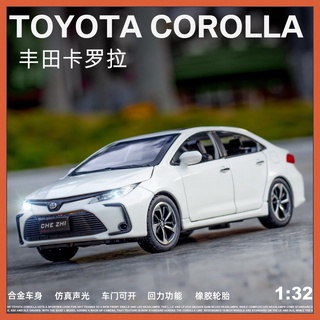 模型車 1:32 豐田卡羅拉合金家用 汽車模型 擺件 兒童玩具