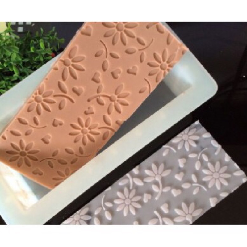翻糖 手工皂 雛菊 滿天星 圖案吐司 壓花墊 蛋糕模 蛋糕矽膠模具 DIY 模具