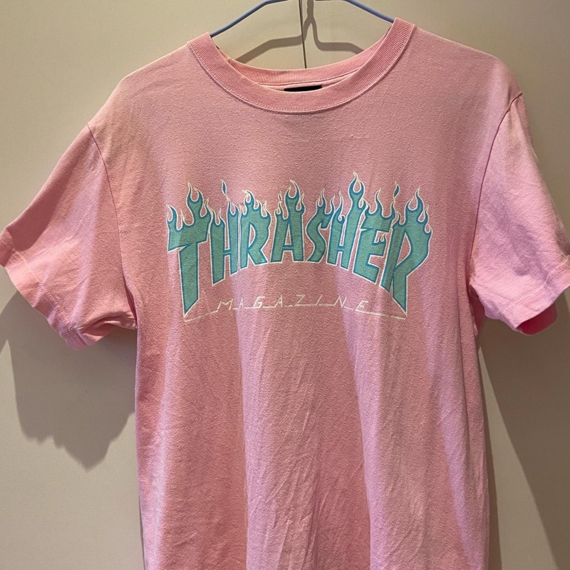 thrasher 粉紅色短袖