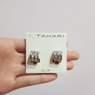 TAHARI 耳環 夾式耳環 鑽鑽 中性 個性 歐美品牌 外貿飾品