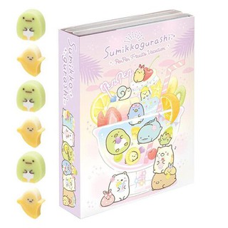 花見雜貨~日本製 全新正版 sumikkogurashi 角落生物 角落小夥伴 便條本 便條紙 便條冊 附迷你橡皮擦 紫