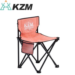 【KAZMI 韓國 KZM 極簡時尚輕巧折疊椅《珊瑚粉》】K9T3C001/露營椅/折疊椅/導演椅/悠遊山水