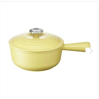【巧藝廚房用品專賣店】Le Creuset 鑄鐵單柄醬汁鍋花鋼頭含羞草黃 16cm 特價5480元