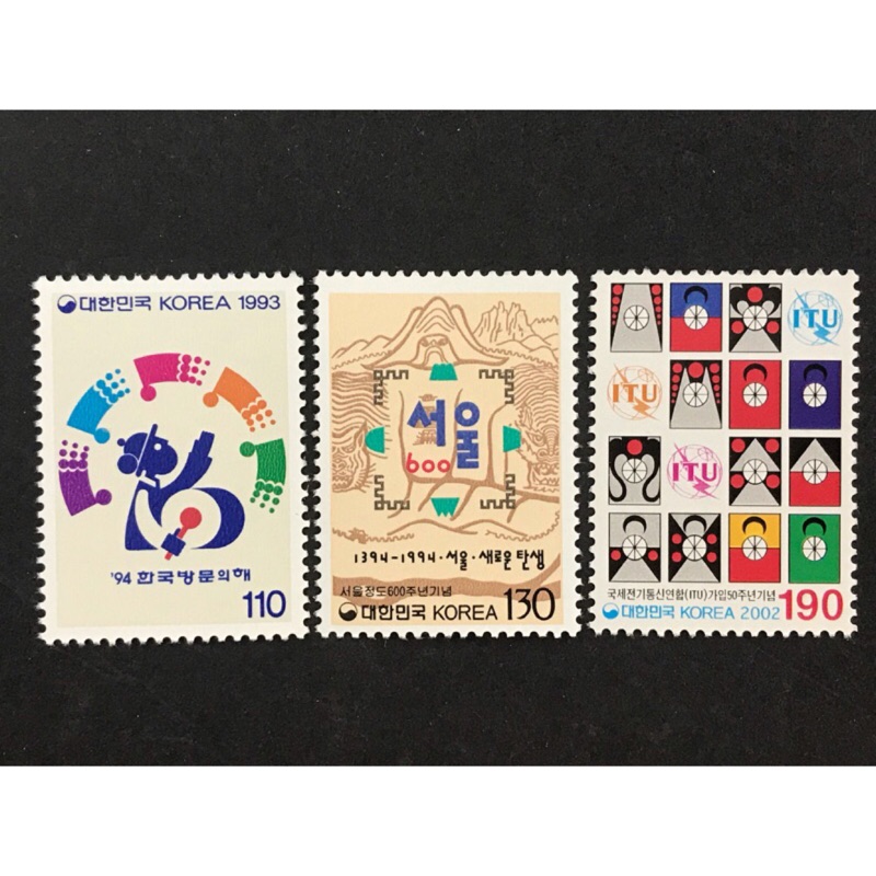 韓國郵票 🇰🇷韓國寄信 面值430韓元（從韓國寄明信片回台灣）