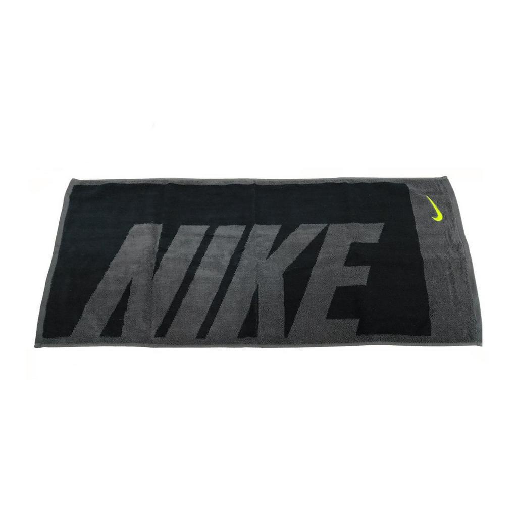 Nike 毛巾 Jacquard Towel 運動 黑 灰 Logo 棉 【ACS】 NTT8106-3MD