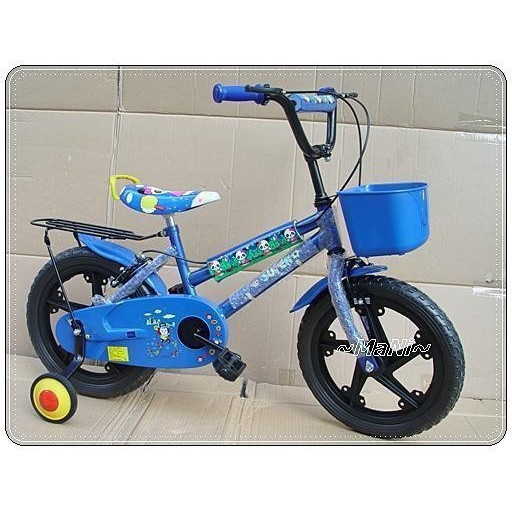 ♡曼尼♡ 16吋  台灣製造 自行車 ~小熊~非打氣款 兒童 腳踏車 兒童自行車 童車 全配小籃款