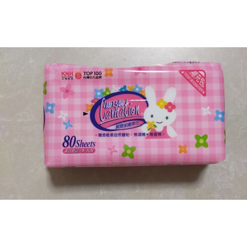 【Carnation康乃馨】寶寶潔膚濕巾(超厚補充包)