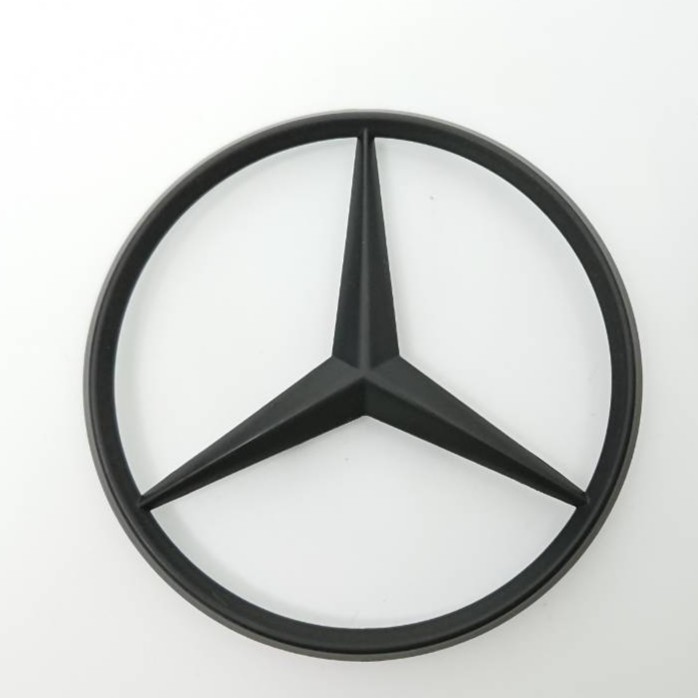 圓夢工廠 賓士 Benz 星標 車標 10公分 改裝 消光黑 後車廂 尾門 標誌 logo mark 黏貼式