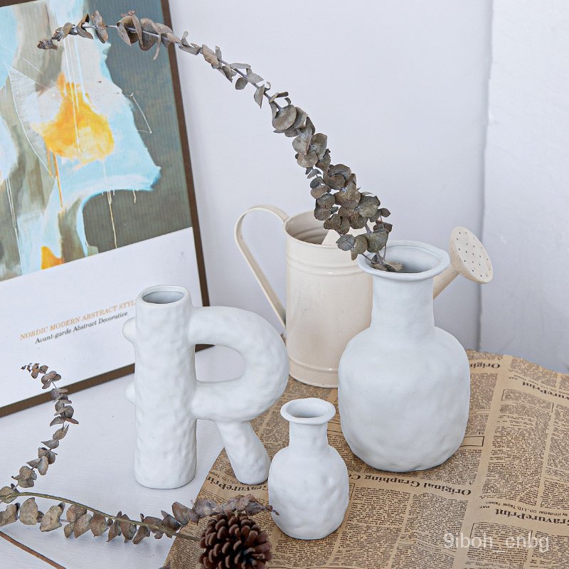 滿額免運 Ins風簡約北歐風格花瓶創意個性傢居擺件現代民宿餐桌幹花小花瓶 德藝全球購 蝦皮購物