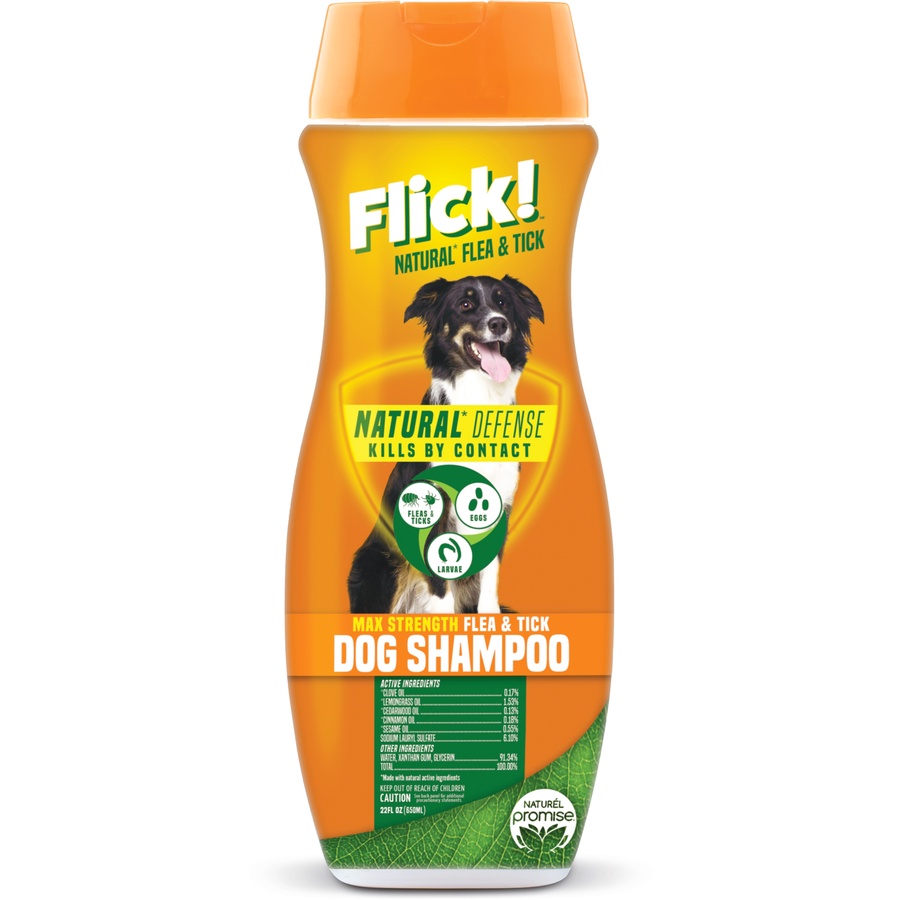 【Flick! 蚤立剋 】天然犬用除蚤洗毛精 22oz｜展飛寵物館