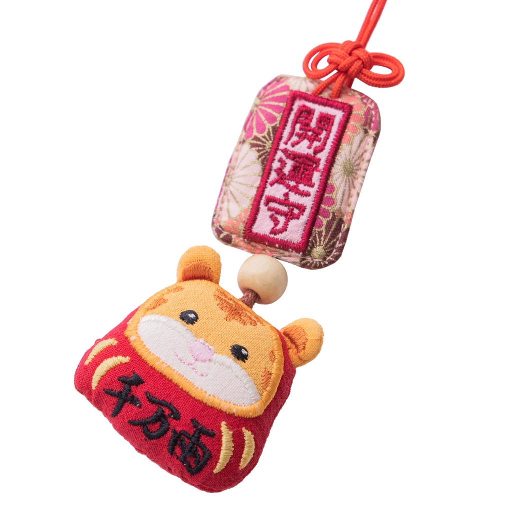 【Kiro貓】老虎 不倒翁造型 新春開運 祈願 立體 御守袋/祈福吊飾/車用掛飾【820268854】