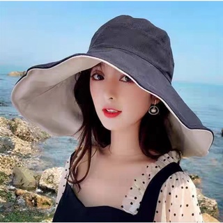 韓國女生夏天超大帽檐漁夫帽