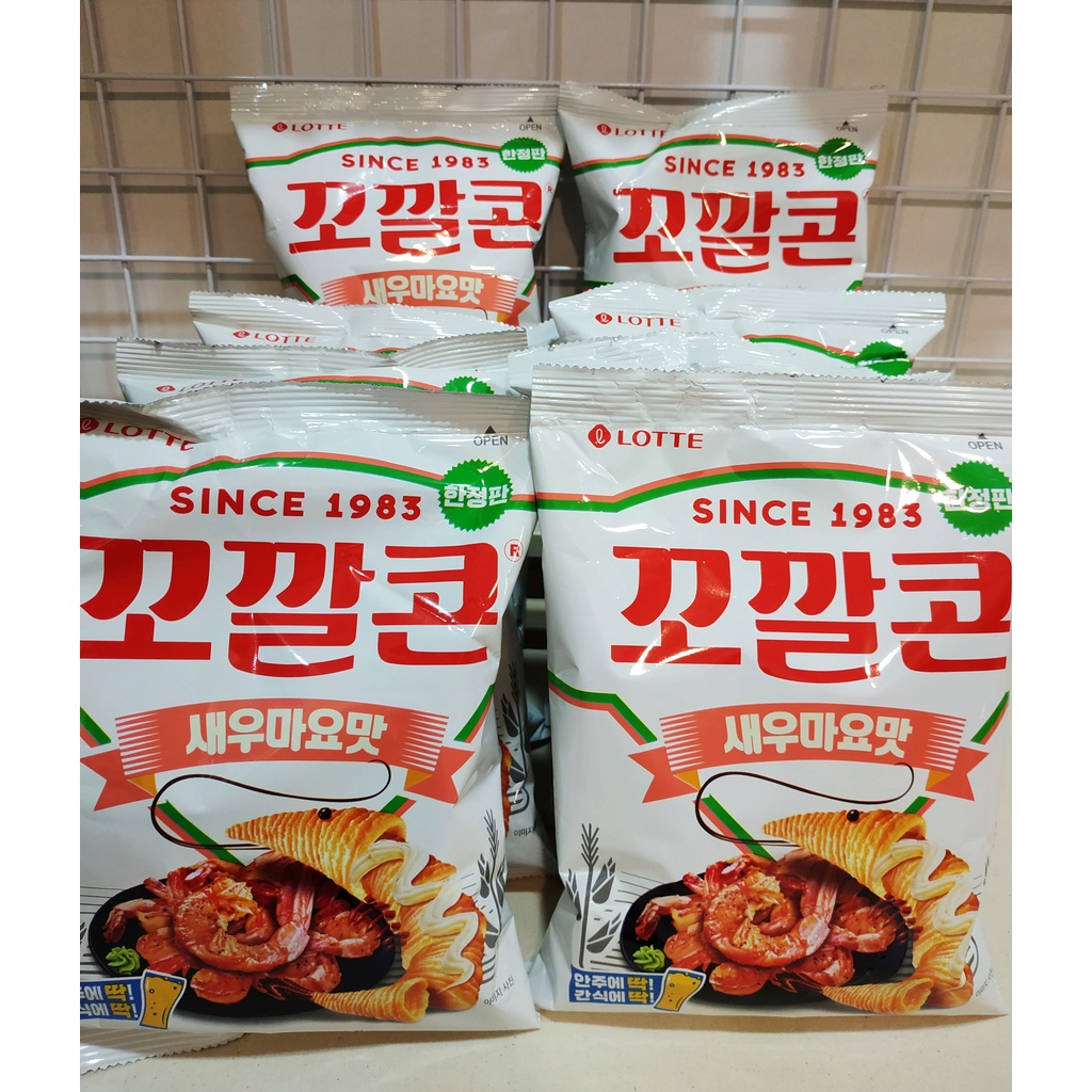 【現貨】韓國 代購 樂天 Lotte 啤酒蝦 金牛角 餅乾 72g