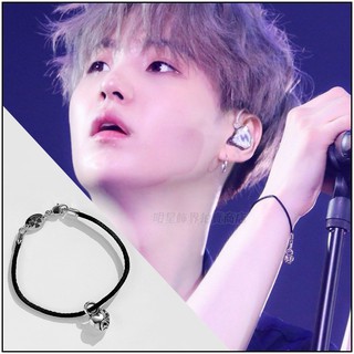 🔺現貨🔺 韓國手鍊 ASMAMA 防彈少年團 BTS 閔玧其 SUGA 同款心型手鏈愛心手鏈手鍊 玧其同款 正韓手鍊