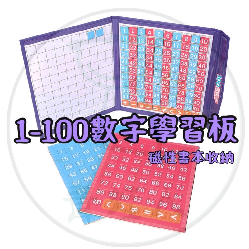 1-100數字學習板 磁性百數板 小一數學 數學教具【青蛙人】 | 蝦皮購物