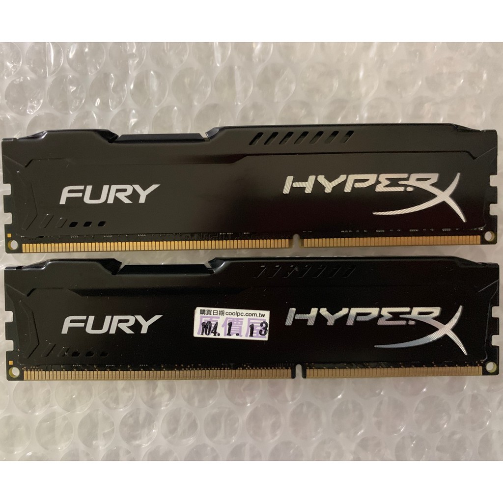 Kingston 金士頓 HyperX Fury DDR3 1866 8G*2 桌上記憶體
