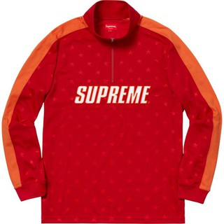 UNIQUE | 全新現貨 SUPREME 18FW TRACK HALF ZIP PULLOVER 紅色
