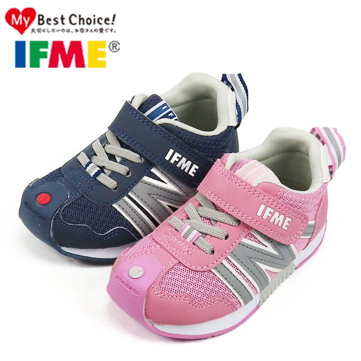 零碼現貨/日本IFME.兒童機能鞋.運動鞋/.藍.粉(15-19號)IF30-900811
