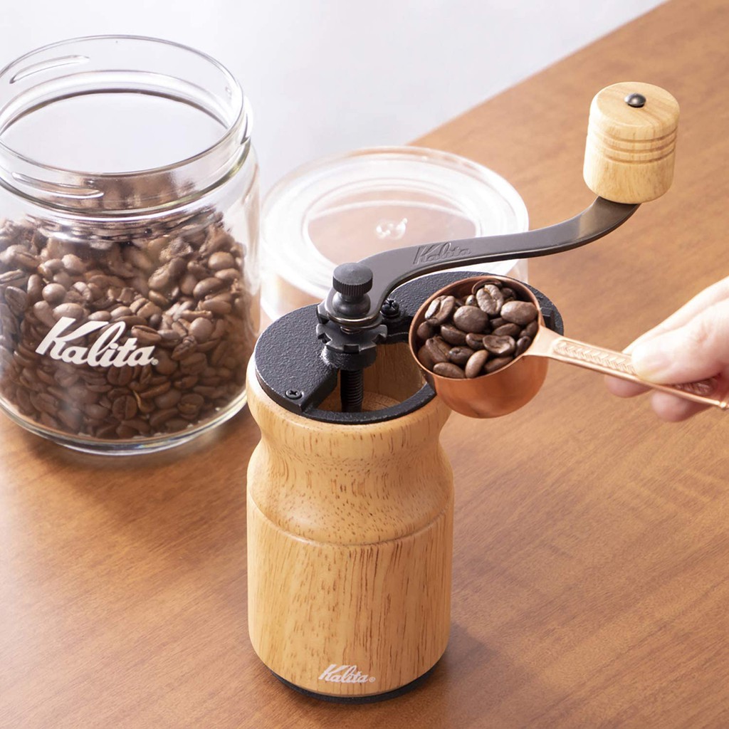 現貨！日本代購 Kalita 原木色/棕色 KH-10 日本 手搖 磨豆機 咖啡豆研磨機 MIT