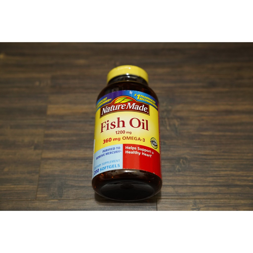 【現貨】Nature Made 萊萃美 Fish Oil 1200 mg 魚油 200粒裝