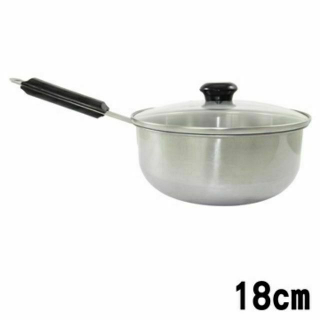 18cm 20cm 單把美術鍋含鍋蓋 泡麵鍋 不鏽鋼單把鍋含鍋蓋 鍋子 雪平鍋 湯鍋 料理鍋