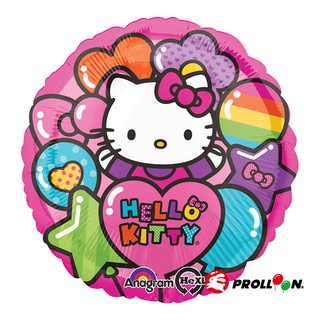 【大倫氣球】Hello Kitty 彩虹 (不充氣) Foil Balloons 台灣氣球博物 Anagram