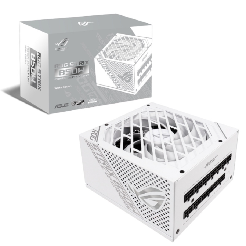 華碩 ROG STRIX 850W White Edition 潮競白金牌電源供應器/90YE00A9-B0TA00