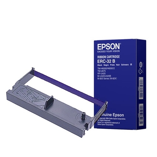 EPSON 收銀機色帶ERC-32B(黑色)適用機種:TM-H6000II,TM-U675,RP-U420