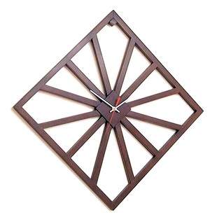 【方型木質掛鐘】台灣製 實木材質 木質時鐘 掛鐘