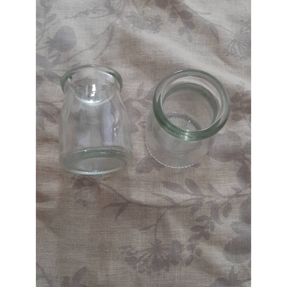 【紫晶小棧】布丁 玻璃瓶 玻璃罐 空罐 空瓶 蠟燭 DIY 手作 材料 (現貨61個) 100ml