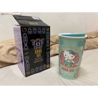 Anna Sui & Hello kitty 雙層陶瓷馬克杯 7-11