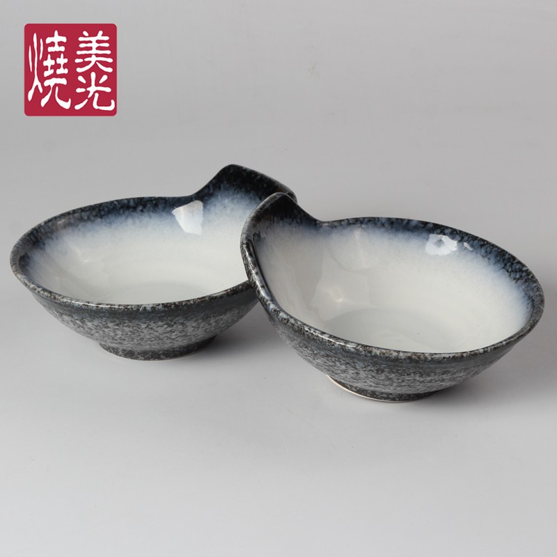jia)陶瓷柄碗創意特色碗瓷日式刺身碗壽司碗生魚片碗奇形碗異形碗 蝦皮購物