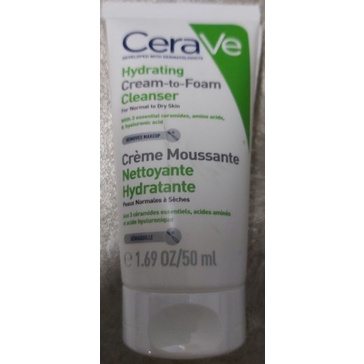 《全新》 CeraVe   適樂膚   溫和洗卸泡沫潔膚乳  50ml