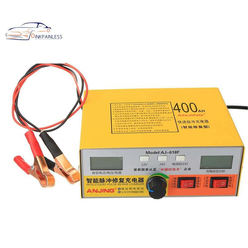 自動智能脈衝修復型12V / 24V 400Ah汽車電池充電器Aj-618