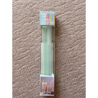 美國 Smily Mia 矽膠吸管組 環保吸管 (大小珍珠) 細吸管