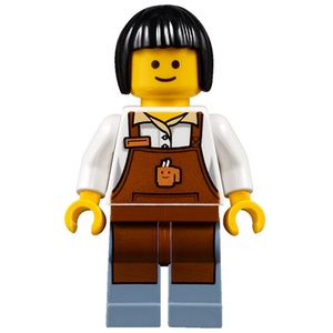 磚家 LEGO 樂高 人偶 City Barista 咖啡師 10255 twn270