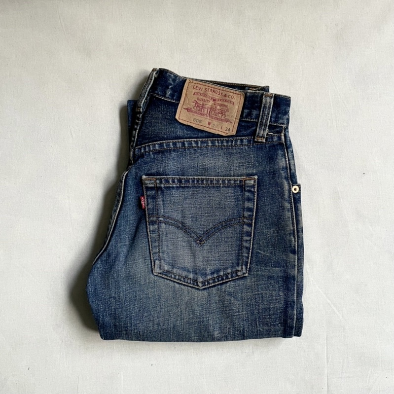 香港製造 Levi’s 506 stone Wash Jeans 純棉斜紋丹寧布 石洗刷紋 牛仔褲 vintage 古著