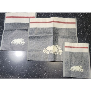 ROOTS椒鹽灰大中小購物袋