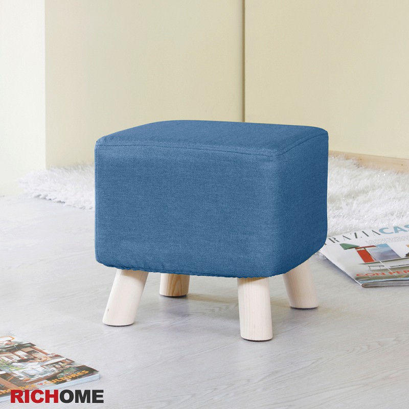 RICHOME  CH1015   日式風方凳(布可拆洗)(高30CM)-3色  椅凳  矮凳  椅子 穿鞋椅  兒童凳