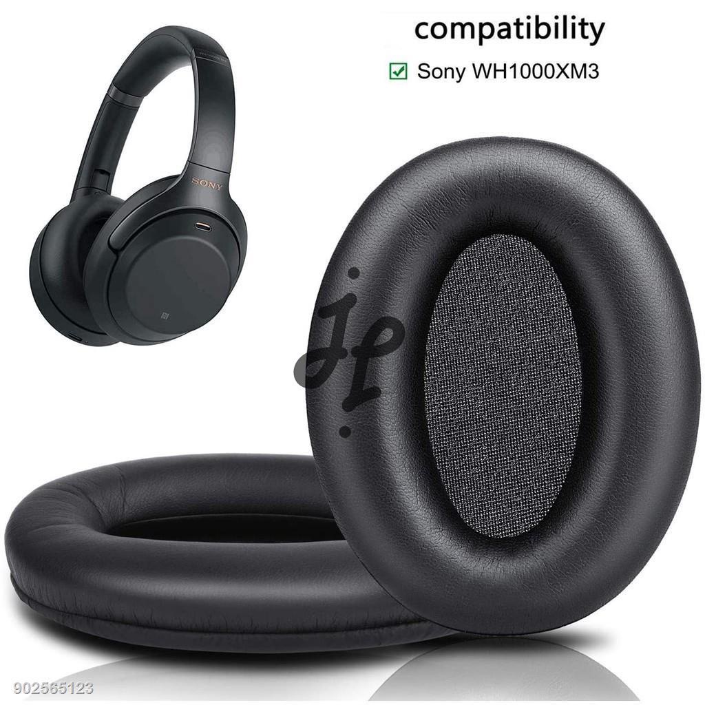 J&amp;J替換耳罩適用 SONY WH-1000XM3 耳機罩 1000XM3耳機配件 耳機套 皮套 帶卡扣附送墊棉  一