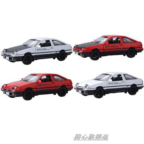 K 頭文字d豐田ae86合金模型車聲光迴力玩具車 蝦皮購物