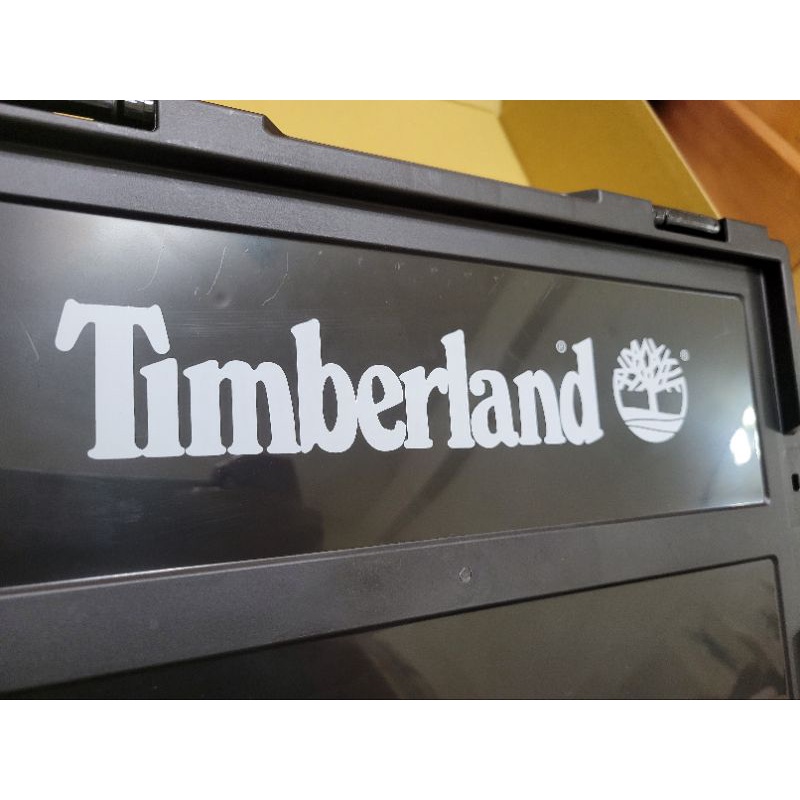 [ Timberland ] 限量正版 摺疊箱 黑色 未使用過 僅拆開檢查 收藏 露營用 折疊箱 收納箱
