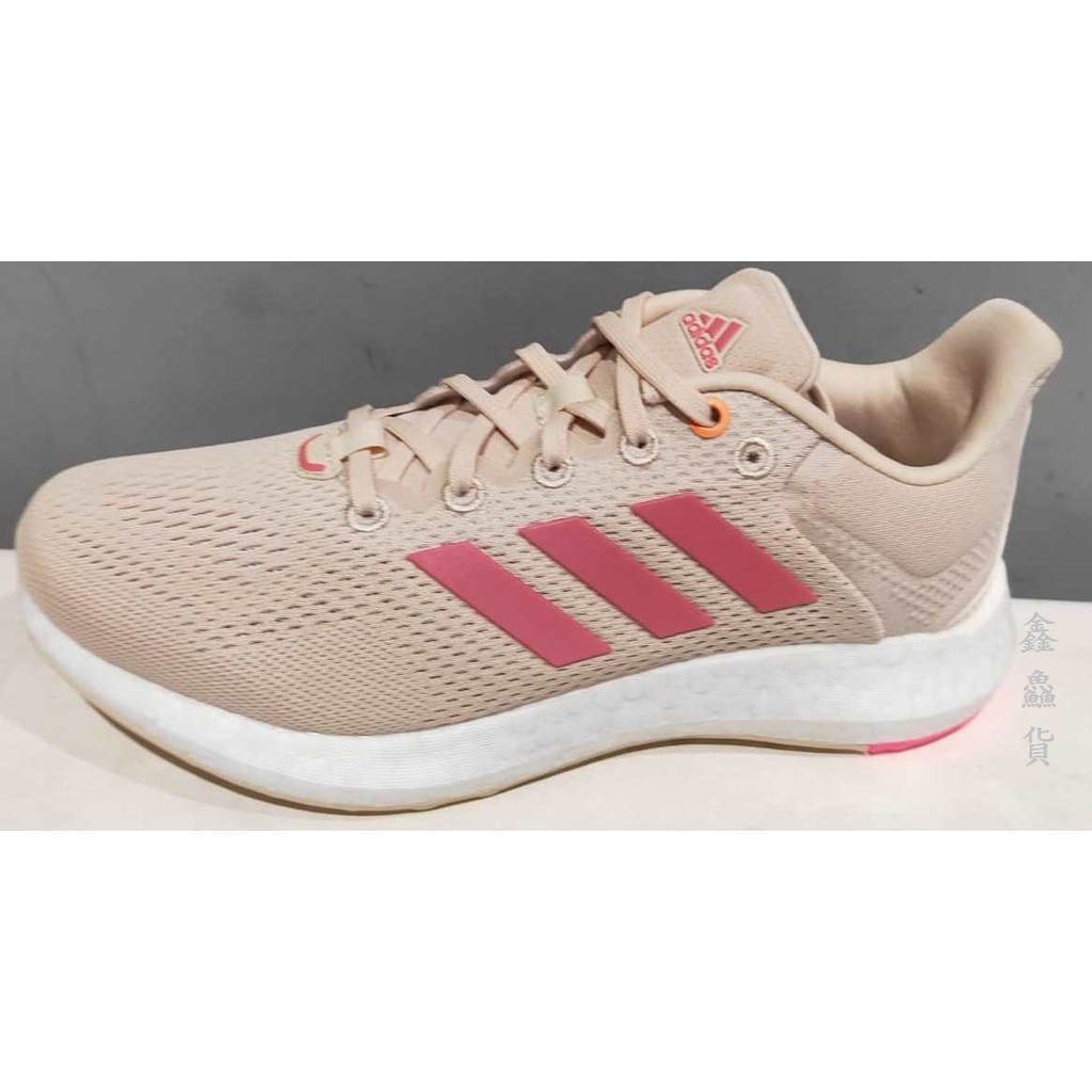 2021 四月 ADIDAS PUREBOOST 21 W 運動鞋 慢跑鞋 米白粉 GY5098 女鞋 張鈞甯