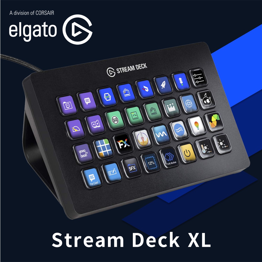 ELGATO 官方授權旗艦店 Stream Deck XL 多功能控制器（32鍵）